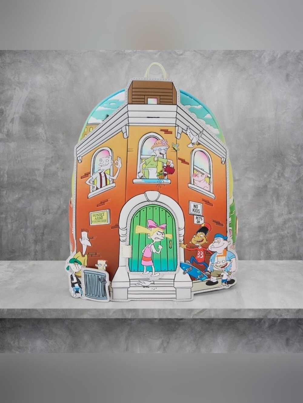 Loungefly Hey Arnold! Sunset Arms Boarding House Backpack 🏠